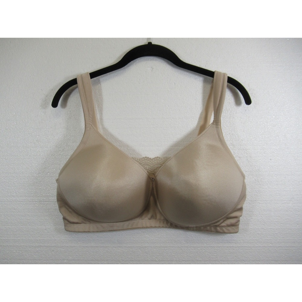 Jodee Soft & Smooth Mastectomy Bra 38DD Beige Wireless Breast Form Pocket 807